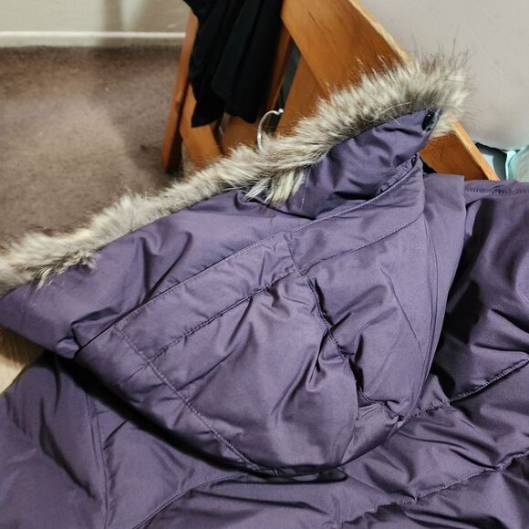 Eddie Bauer Men's Purple Parka 650 Down Filled Puffer Jacket Size Large L NEW - Picture 14 of 16